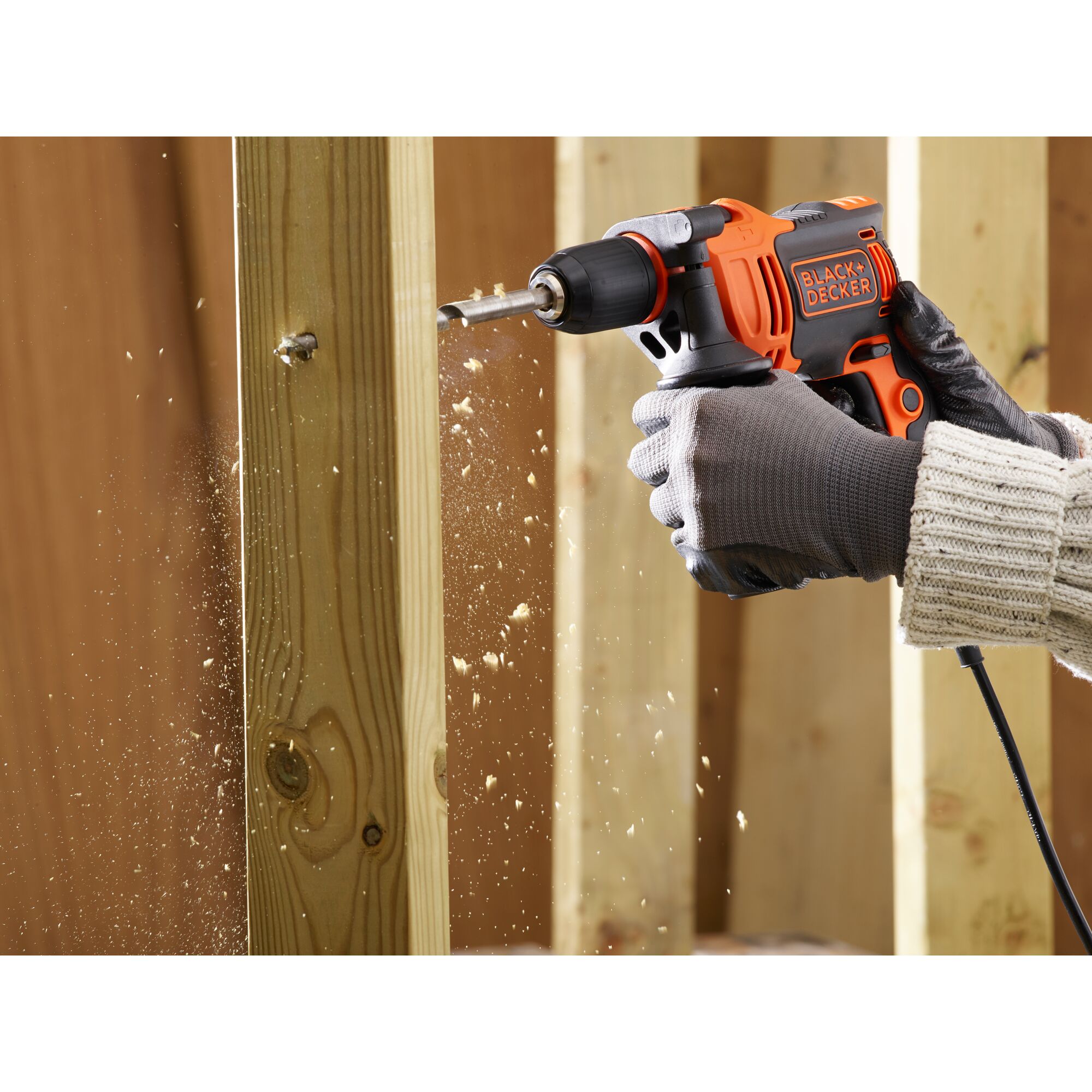 Black and decker hammer best sale drill 550w