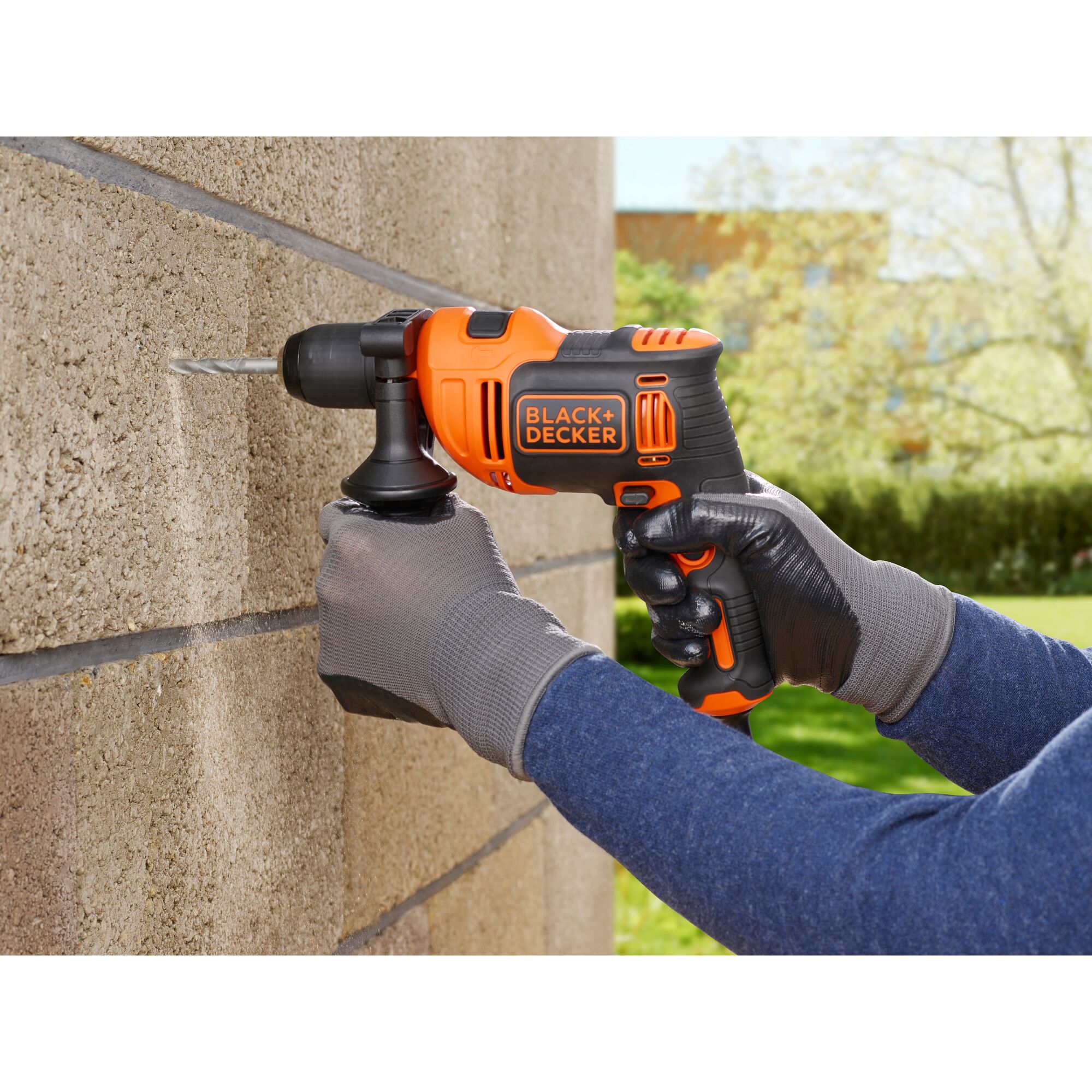 550W 1 Gear Hammer Drill BLACK DECKER