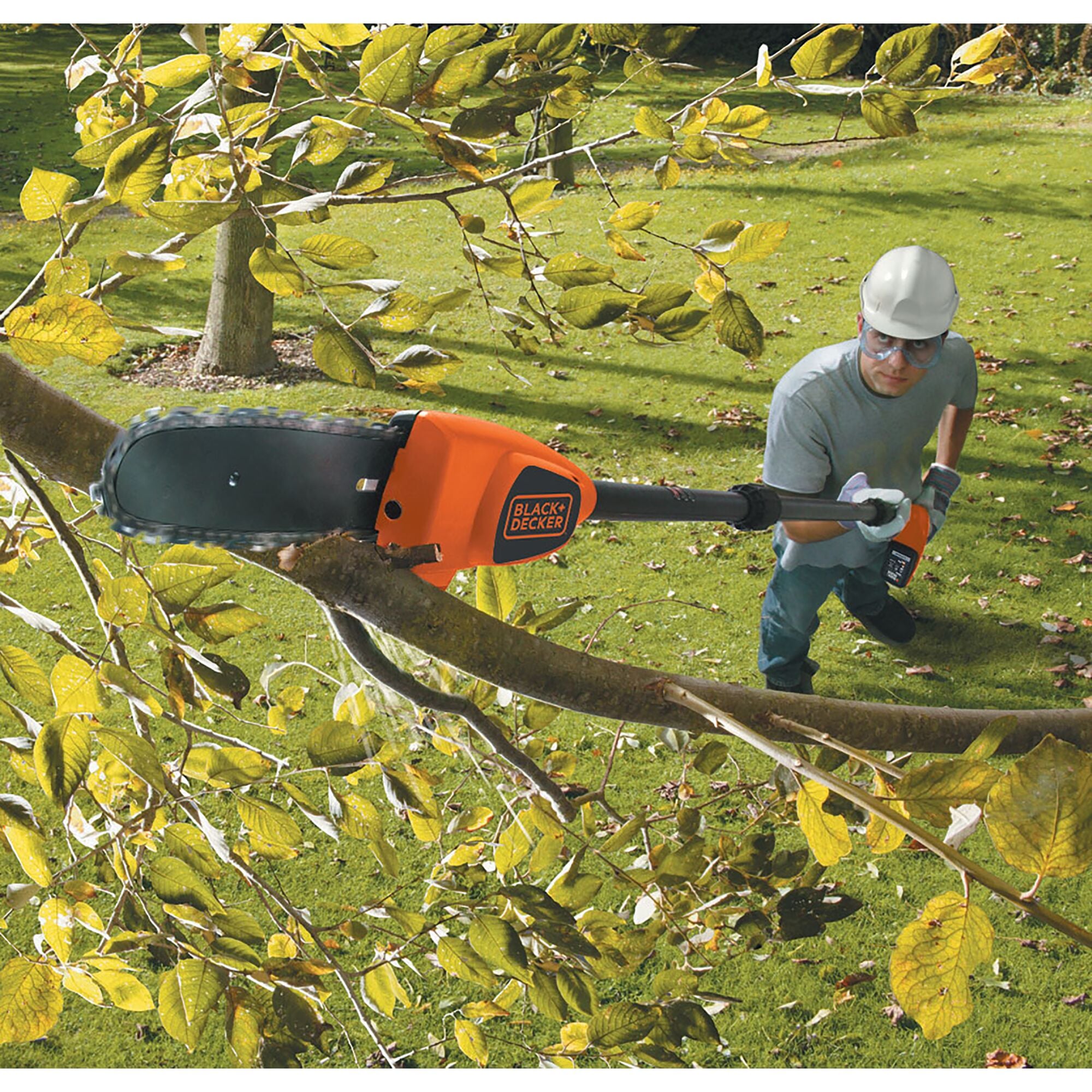 Black & decker battery on sale operated pole saw