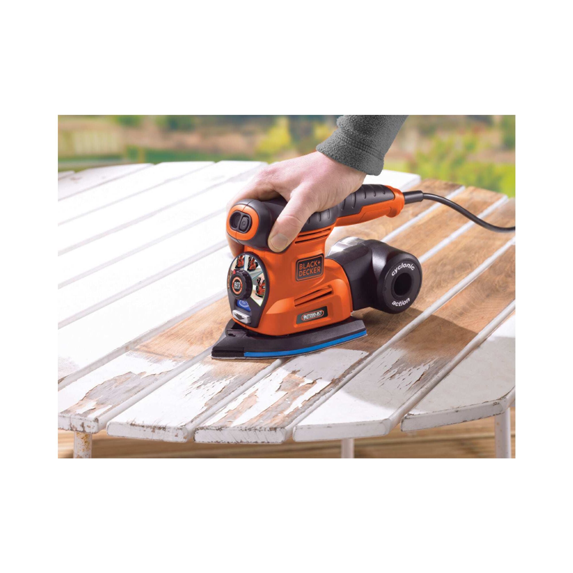 220W Autoselect 4 in 1 Multi Sander with 6 Accessories BLACK DECKER